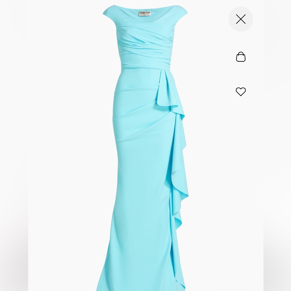 Chiara Boni Light Blue Maxi Dress